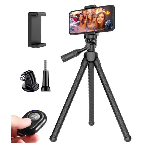Portable And Adjustable Flexible Phone Tripods