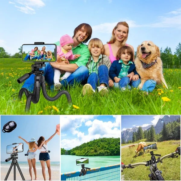 Portable And Adjustable Flexible Phone Tripods
