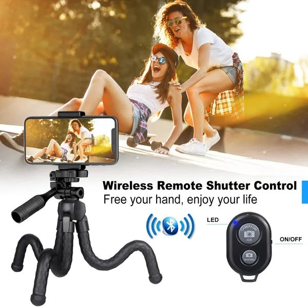 Portable And Adjustable Flexible Phone Tripods