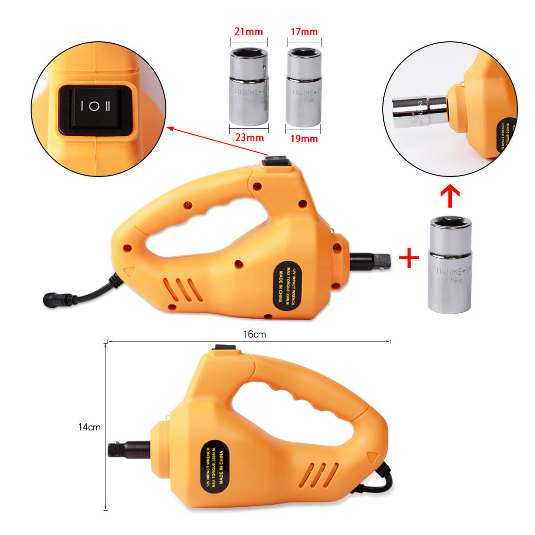 Car Electric Jack, Car Jack Set With Electric Wrench
